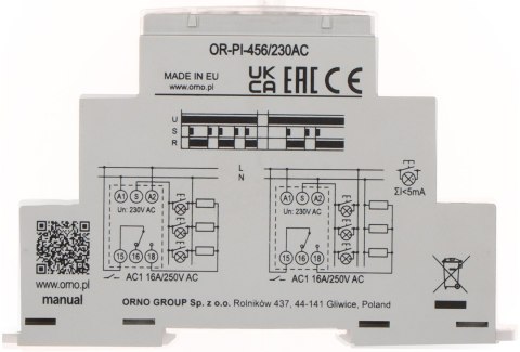PRZEKAŹNIK OR-PI-456/230AC ORNO PRZEKAŹNIK OR-PI-456/230AC ORNO
