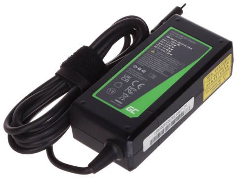 ZASILACZ USB-C-W/230V/65W-GC Green Cell ZASILACZ USB-C-W/230V/65W-GC Green Cell