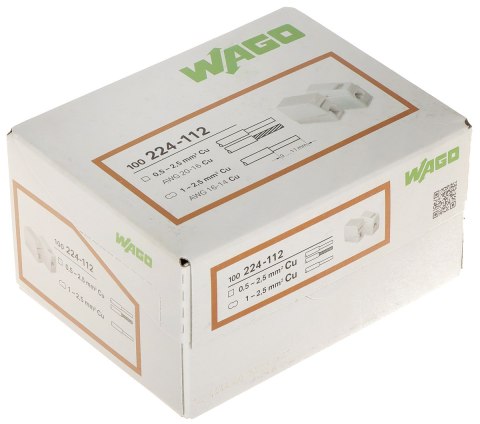 KOSTKA ELEKTRYCZNA WAGO-224-112*P100 KOSTKA ELEKTRYCZNA WAGO-224-112*P100