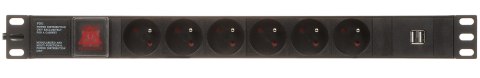 LISTWA ZASILAJĄCA PD-6/R-USB LISTWA ZASILAJĄCA PD-6/R-USB