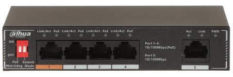 SWITCH POE SF1005P 4-PORTOWY DAHUA SWITCH POE SF1005P 4-PORTOWY DAHUA