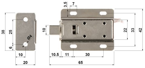 ZACZEP ELEKTROMAGNETYCZNY SZAFKOWY ATLO-DT-L08 ZACZEP ELEKTROMAGNETYCZNY SZAFKOWY ATLO-DT-L08