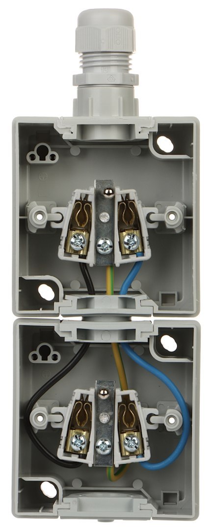 GNIAZDO NATYNKOWE PODWÓJNE AQUANT-G2/V2/EPN 230 V AC 16 A IP65 Elektro-Plast GNIAZDO NATYNKOWE PODWÓJNE AQUANT-G2/V2/EPN 230 V AC 16 A IP65 Elektro-Plast