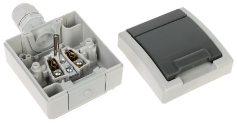 GNIAZDO NATYNKOWE POJEDYNCZE AQUANT-G1/EPN 230 V AC 16 A IP65 Elektro-Plast GNIAZDO NATYNKOWE POJEDYNCZE AQUANT-G1/EPN 230 V AC 16 A IP65 Elektro-Plast