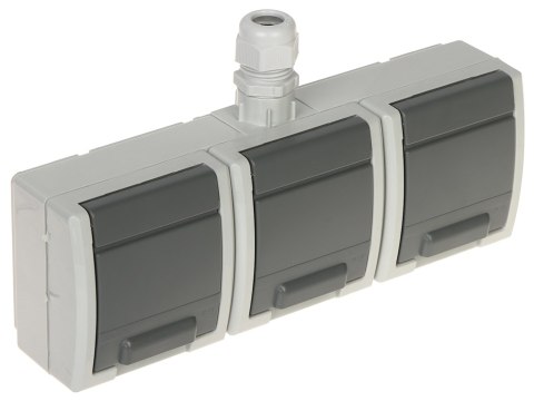 GNIAZDO NATYNKOWE POTRÓJNE AQUANT-G3/EPN 230 V AC 16 A IP65 Elektro-Plast GNIAZDO NATYNKOWE POTRÓJNE AQUANT-G3/EPN 230 V AC 16 A IP65 Elektro-Plast