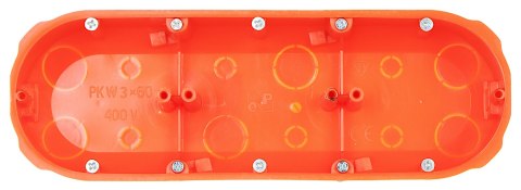 PUSZKA PODTYNKOWA POTRÓJNA PK-3X60/K-G/EPN Elektro-Plast PUSZKA PODTYNKOWA POTRÓJNA PK-3X60/K-G/EPN Elektro-Plast