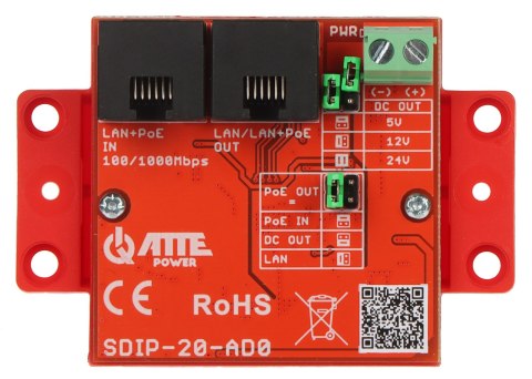 ADAPTER ZASILANIA POE SDIP-20-AD0 ATTE ADAPTER ZASILANIA POE SDIP-20-AD0 ATTE