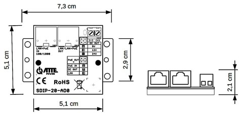ADAPTER ZASILANIA POE SDIP-20-AD0 ATTE ADAPTER ZASILANIA POE SDIP-20-AD0 ATTE