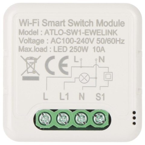 INTELIGENTNY STEROWNIK OŚWIETLENIA LED ATLO-SW1-EWELINK Wi-Fi, eWeLink INTELIGENTNY STEROWNIK OŚWIETLENIA LED ATLO-SW1-EWELINK Wi-Fi, eWeLink
