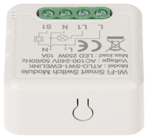 INTELIGENTNY STEROWNIK OŚWIETLENIA LED ATLO-SW1-EWELINK Wi-Fi, eWeLink INTELIGENTNY STEROWNIK OŚWIETLENIA LED ATLO-SW1-EWELINK Wi-Fi, eWeLink