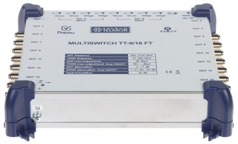 MULTISWITCH TT-9/16-FT-PREMU 9 WEJŚĆ / 16 WYJŚĆ PREMU TELMOR MULTISWITCH TT-9/16-FT-PREMU 9 WEJŚĆ / 16 WYJŚĆ PREMU TELMOR