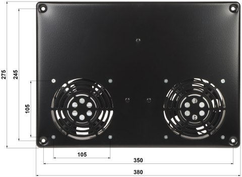 PANEL WENTYLATORÓW EPRADO-A19-2W DO SZAFY RACK PANEL WENTYLATORÓW EPRADO-A19-2W DO SZAFY RACK
