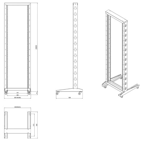 STOJAK RACK EPRADO-S19-42U STOJAK RACK EPRADO-S19-42U