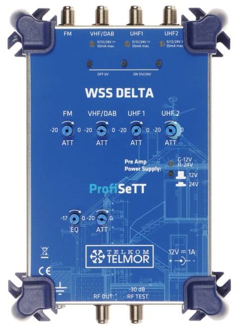WZMACNIACZ WIELOZAKRESOWY WSS-DELTA ProfiSETT TELMOR WZMACNIACZ WIELOZAKRESOWY WSS-DELTA ProfiSETT TELMOR
