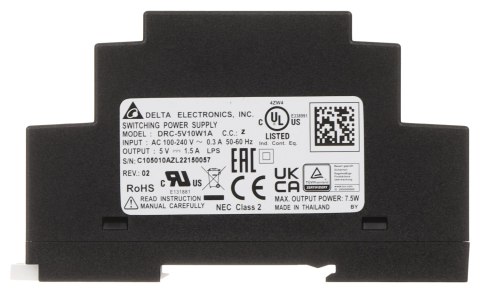 ZASILACZ IMPULSOWY DRC-5V10W-1AZ Delta Electronics ZASILACZ IMPULSOWY DRC-5V10W-1AZ Delta Electronics