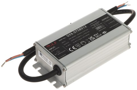 ZASILACZ IMPULSOWY GV6-12V/6.25A ZASILACZ IMPULSOWY GV6-12V/6.25A