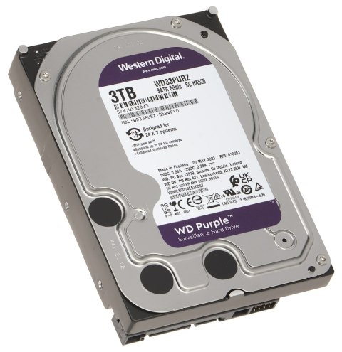 DYSK DO REJESTRATORA HDD-WD33PURZ 3TB 24/7 WESTERN DIGITAL DYSK DO REJESTRATORA HDD-WD33PURZ 3TB 24/7 WESTERN DIGITAL