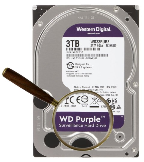 DYSK DO REJESTRATORA HDD-WD33PURZ 3TB 24/7 WESTERN DIGITAL DYSK DO REJESTRATORA HDD-WD33PURZ 3TB 24/7 WESTERN DIGITAL