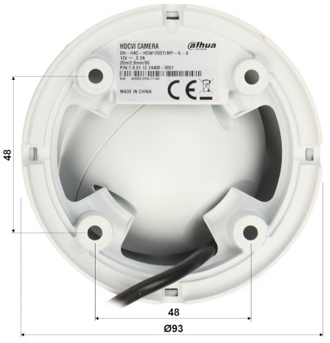 KAMERA AHD, HD-CVI, HD-TVI, PAL HAC-HDW1801TLM-IL-A-0280B-S2 - 8.3 Mpx 4K UHD 2.8 mm DAHUA KAMERA AHD, HD-CVI, HD-TVI, PAL HAC-HDW1801TLM-IL-A-0280B-S2 - 8.3 Mpx 4K UHD 2.8 mm DAHUA