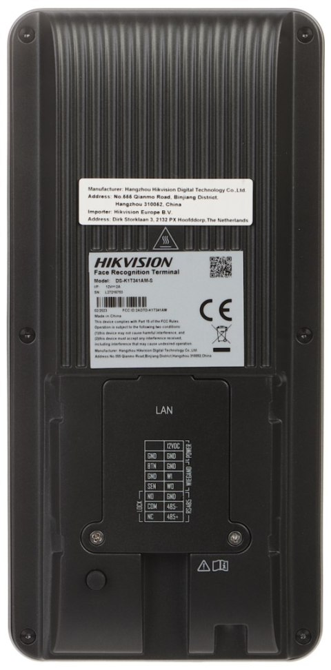 KONTROLER DOSTĘPU Z ROZPOZNAWANIEM TWARZY DS-K1T341AM-S - 720p Hikvision KONTROLER DOSTĘPU Z ROZPOZNAWANIEM TWARZY DS-K1T341AM-S - 720p Hikvision