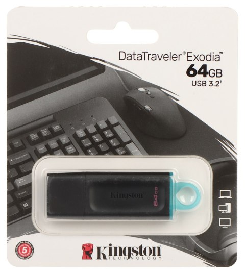 PENDRIVE FD-64/DTX-KINGSTON 64 GB USB 3.2 Gen 1 PENDRIVE FD-64/DTX-KINGSTON 64 GB USB 3.2 Gen 1