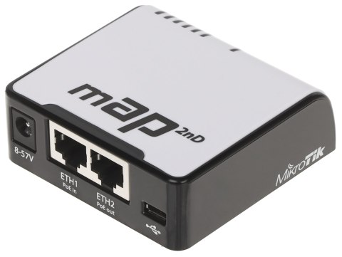 PUNKT DOSTĘPOWY MAP-2ND mAP, 2.4 GHz 300 Mb/s MIKROTIK PUNKT DOSTĘPOWY MAP-2ND mAP, 2.4 GHz 300 Mb/s MIKROTIK