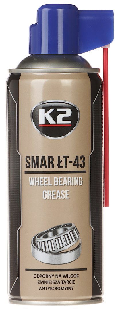SMAR DO ŁOŻYSK ŁT-43 K2-LT-43/400 SPRAY 400 ml K2 SMAR DO ŁOŻYSK ŁT-43 K2-LT-43/400 SPRAY 400 ml K2
