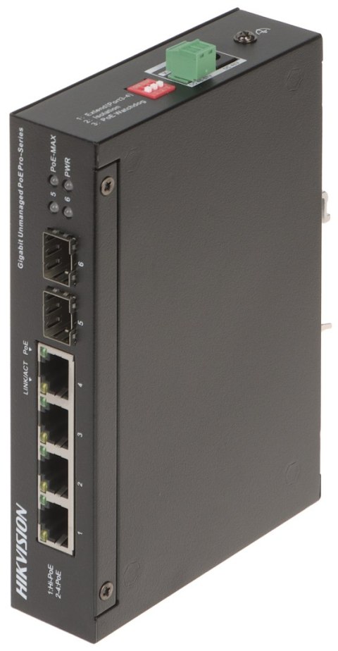 SWITCH POE DS-3T0506HP-E/HS 4-PORTOWY SFP Hikvision SWITCH POE DS-3T0506HP-E/HS 4-PORTOWY SFP Hikvision