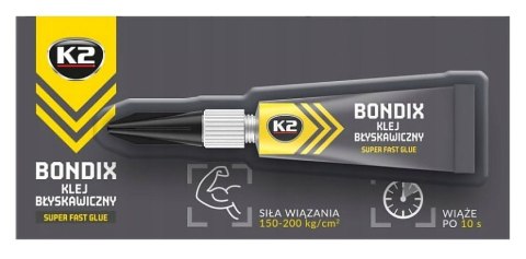 KLEJ BŁYSKAWICZNY K2-BONDIX/3G TUBKA 3 g K2 KLEJ BŁYSKAWICZNY K2-BONDIX/3G TUBKA 3 g K2