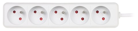 LISTWA ZASILAJĄCA PR-1.5M-5G/W (5 GNIAZD) 1.3 m LISTWA ZASILAJĄCA PR-1.5M-5G/W (5 GNIAZD) 1.3 m