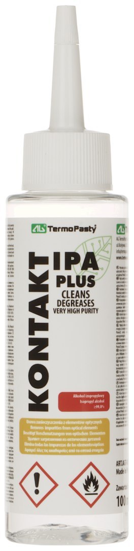 ALKOHOL IZOPROPYLOWY KONTAKT-IPA-PLUS/100 BUTELKA 100 ml AG TERMOPASTY ALKOHOL IZOPROPYLOWY KONTAKT-IPA-PLUS/100 BUTELKA 100 ml AG TERMOPASTY
