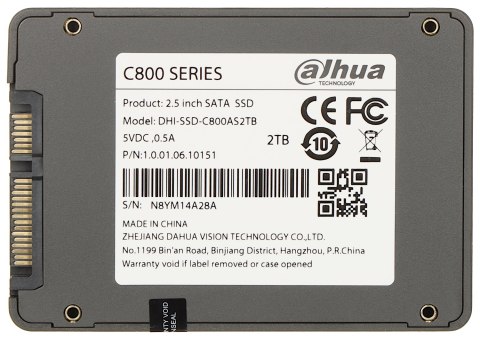 DYSK SSD SSD-C800AS2TB 2 TB 2.5 " DAHUA DYSK SSD SSD-C800AS2TB 2 TB 2.5 " DAHUA