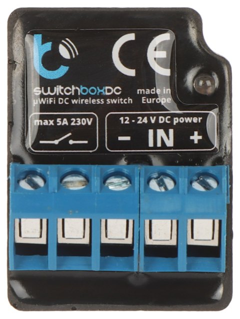 INTELIGENTNY PRZEŁĄCZNIK SWITCHBOX-DC/BLEBOX Wi-Fi, 12 / 24 V DC INTELIGENTNY PRZEŁĄCZNIK SWITCHBOX-DC/BLEBOX Wi-Fi, 12 / 24 V DC