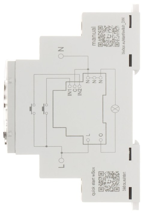 INTELIGENTNY PRZEŁĄCZNIK SWITCHBOX-DIN/BLEBOX Wi-Fi, 230 V AC INTELIGENTNY PRZEŁĄCZNIK SWITCHBOX-DIN/BLEBOX Wi-Fi, 230 V AC