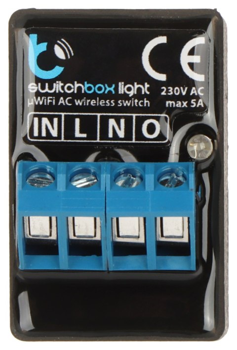 INTELIGENTNY PRZEŁĄCZNIK SWITCHBOX-LIGHT/BLEBOX Wi-Fi, 230 V AC INTELIGENTNY PRZEŁĄCZNIK SWITCHBOX-LIGHT/BLEBOX Wi-Fi, 230 V AC