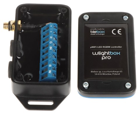 INTELIGENTNY STEROWNIK OŚWIETLENIA LED WLIGHTBOX-PRO/BLEBOX Wi-Fi, 12 ... 24 V DC INTELIGENTNY STEROWNIK OŚWIETLENIA LED WLIGHTBOX-PRO/BLEBOX Wi-Fi, 12 ... 24 V DC
