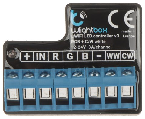 INTELIGENTNY STEROWNIK OŚWIETLENIA LED WLIGHTBOX-V3/BLEBOX Wi-Fi, 12 ... 24 V DC INTELIGENTNY STEROWNIK OŚWIETLENIA LED WLIGHTBOX-V3/BLEBOX Wi-Fi, 12 ... 24 V DC