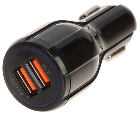 ŁADOWARKA SAMOCHODOWA USB 5V/3.1A/2XUSB-QUICK3.0/CAR ŁADOWARKA SAMOCHODOWA USB 5V/3.1A/2XUSB-QUICK3.0/CAR