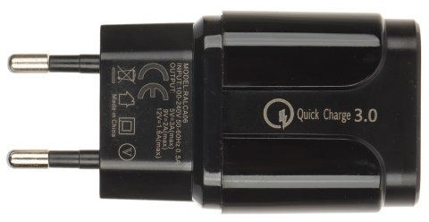 ŁADOWARKA SIECIOWA USB 5V/3A/USB-QUICK3.0/B STAZER ŁADOWARKA SIECIOWA USB 5V/3A/USB-QUICK3.0/B STAZER