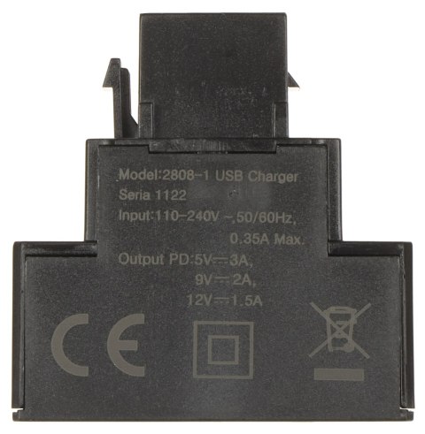 ŁADOWARKA USB FX-USB-C-FC/B KEYSTONE ŁADOWARKA USB FX-USB-C-FC/B KEYSTONE