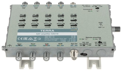 WZMACNIACZ DO MULTISWITCHY SA-51D 5 WEJŚĆ / 5 WYJŚĆ TERRA WZMACNIACZ DO MULTISWITCHY SA-51D 5 WEJŚĆ / 5 WYJŚĆ TERRA