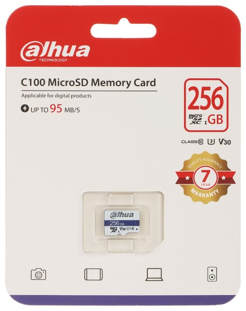KARTA PAMIĘCI TF-C100/256GB microSD UHS-I, SDXC 256 GB DAHUA KARTA PAMIĘCI TF-C100/256GB microSD UHS-I, SDXC 256 GB DAHUA
