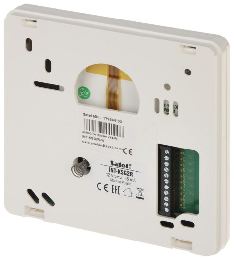 KLAWIATURA SENSORYCZNA DO CENTRALI ALARMOWEJ INT-KSG2R-W SATEL KLAWIATURA SENSORYCZNA DO CENTRALI ALARMOWEJ INT-KSG2R-W SATEL