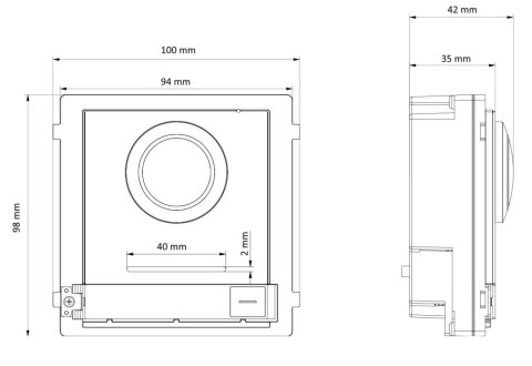 MODUŁ WIDEODOMOFONU DS-KD8003-IME1(B)/EU Hikvision MODUŁ WIDEODOMOFONU DS-KD8003-IME1(B)/EU Hikvision