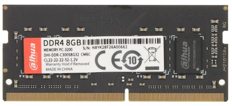 PAMIĘĆ RAM DDR-C300S8G32 8 GB DDR4 3200 MHz CL22 DAHUA PAMIĘĆ RAM DDR-C300S8G32 8 GB DDR4 3200 MHz CL22 DAHUA