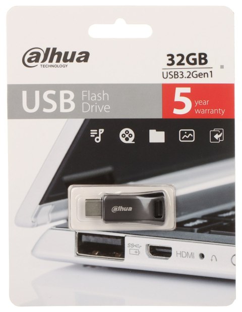 PENDRIVE USB-P639-32-32GB 32 GB USB 3.2 Gen 1 DAHUA PENDRIVE USB-P639-32-32GB 32 GB USB 3.2 Gen 1 DAHUA