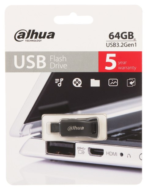 PENDRIVE USB-P639-32-64GB 64 GB USB 3.2 Gen 1 DAHUA PENDRIVE USB-P639-32-64GB 64 GB USB 3.2 Gen 1 DAHUA
