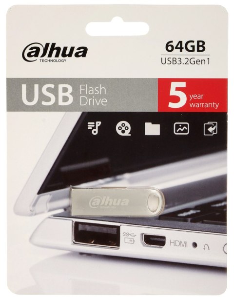 PENDRIVE USB-U106-30-64GB 64 GB USB 3.2 Gen 1 DAHUA PENDRIVE USB-U106-30-64GB 64 GB USB 3.2 Gen 1 DAHUA