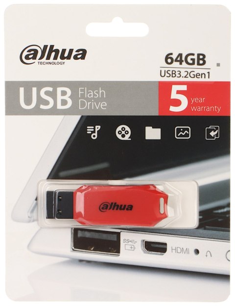 PENDRIVE USB-U176-31-64G 64 GB USB 3.2 Gen 1 DAHUA PENDRIVE USB-U176-31-64G 64 GB USB 3.2 Gen 1 DAHUA