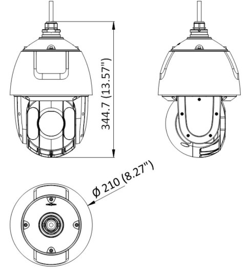 KAMERA IP SZYBKOOBROTOWA ZEWNĘTRZNA DS-2DE5425IW-AE(T5) - 3.7 Mpx 4.8 ... 120 mm Hikvision KAMERA IP SZYBKOOBROTOWA ZEWNĘTRZNA DS-2DE5425IW-AE(T5) - 3.7 Mpx 4.8 ... 120 mm Hikvision